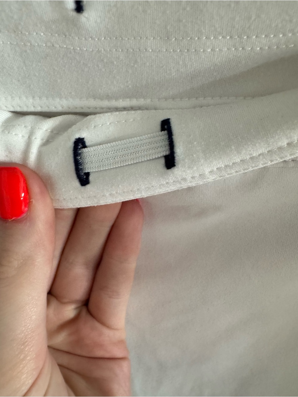 Peter Millar White Tennis Skort with Navy Trim - Picture 5 of 8